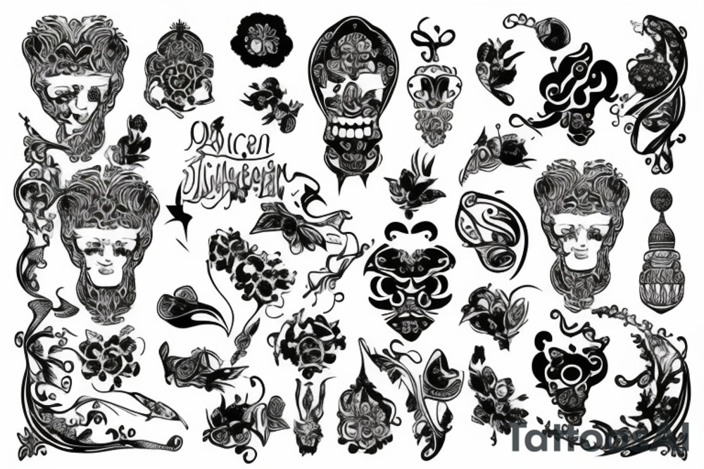 russian style tattoo idea
