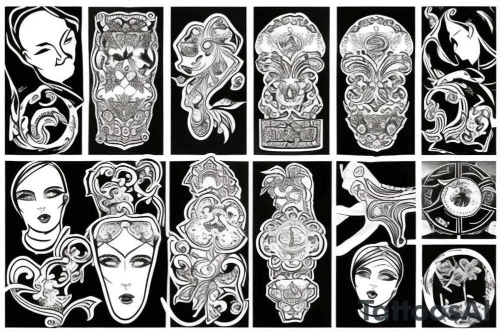 russian style tattoo idea