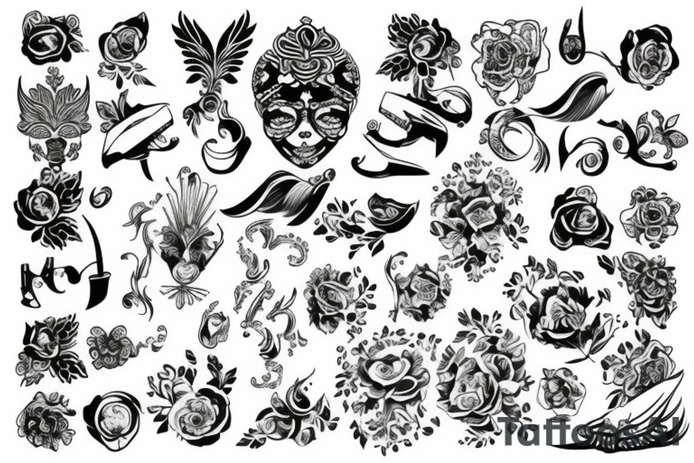 russian style tattoo idea
