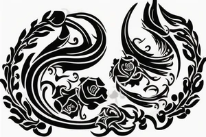 russian style emblem tattoo idea