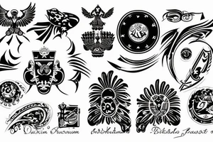 russian style insignia tattoo idea