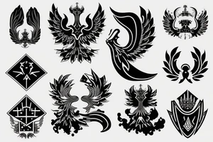 russian style insignia tattoo idea