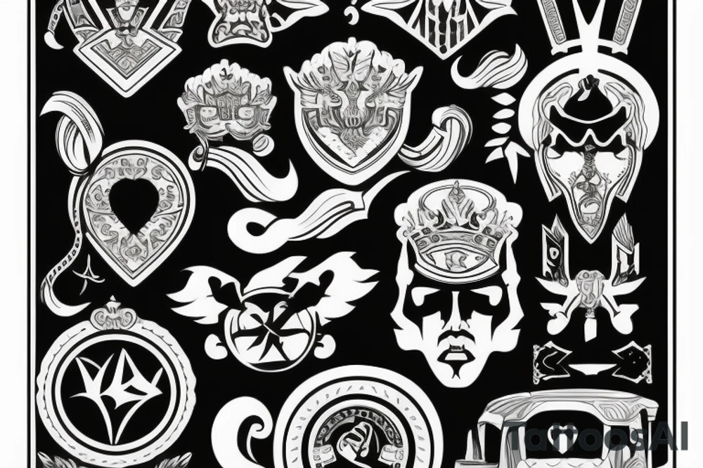 russian style insignia tattoo idea