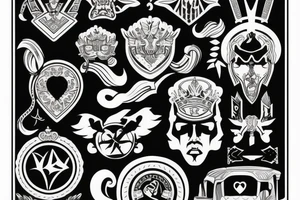 russian style insignia tattoo idea