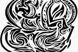 russian style insignia tattoo idea
