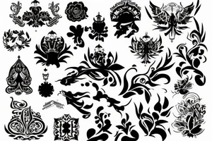 russian style tattoo idea