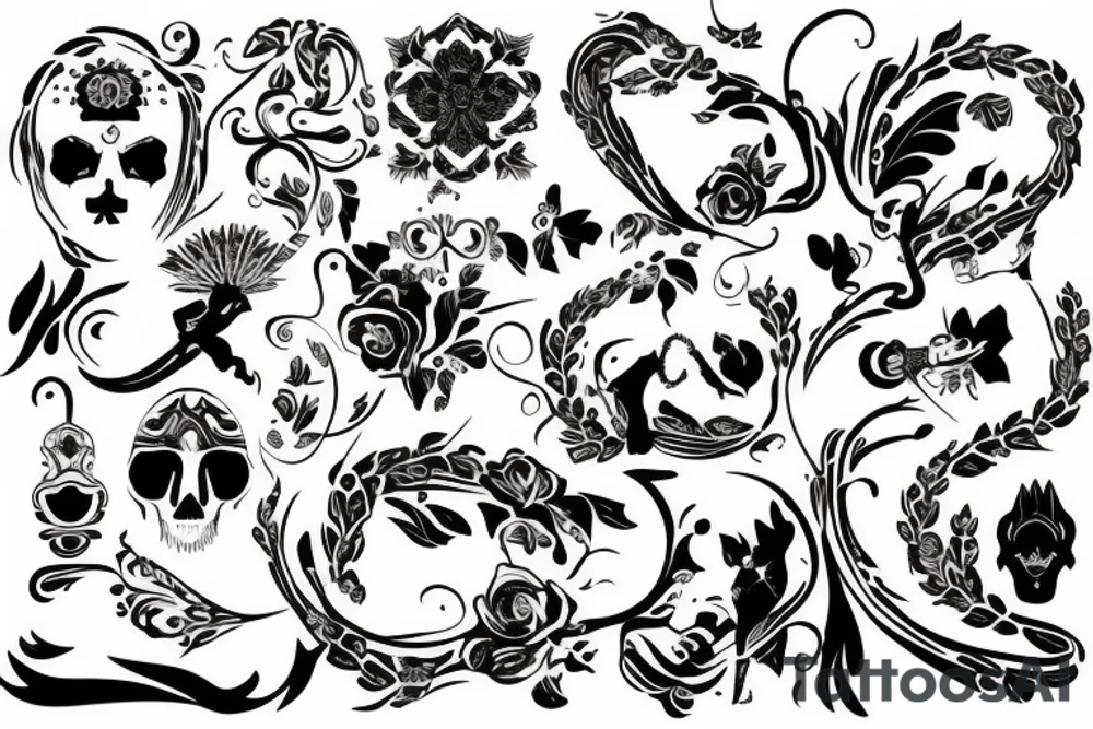 russian style tattoo idea