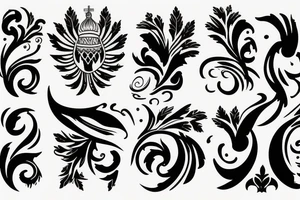 russian style tattoo idea