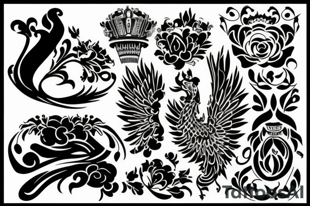 russian style tattoo idea