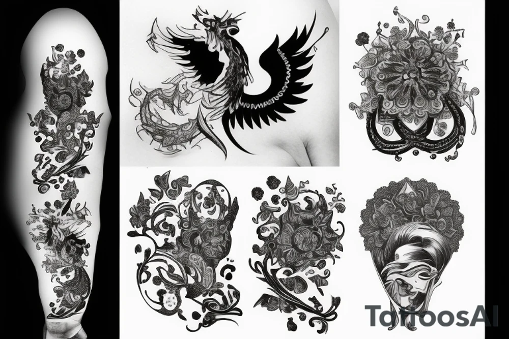 russian style tattoo idea