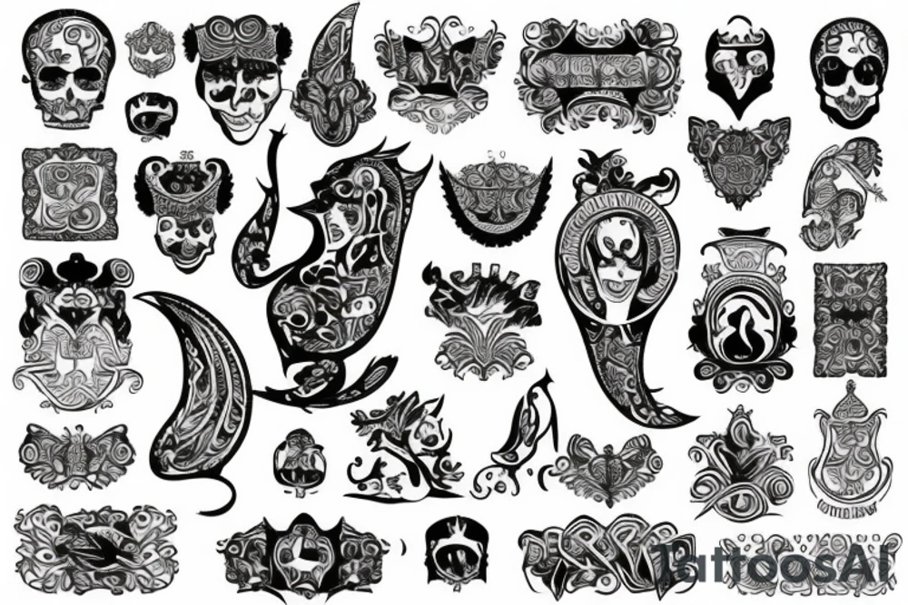 russian style tattoo idea