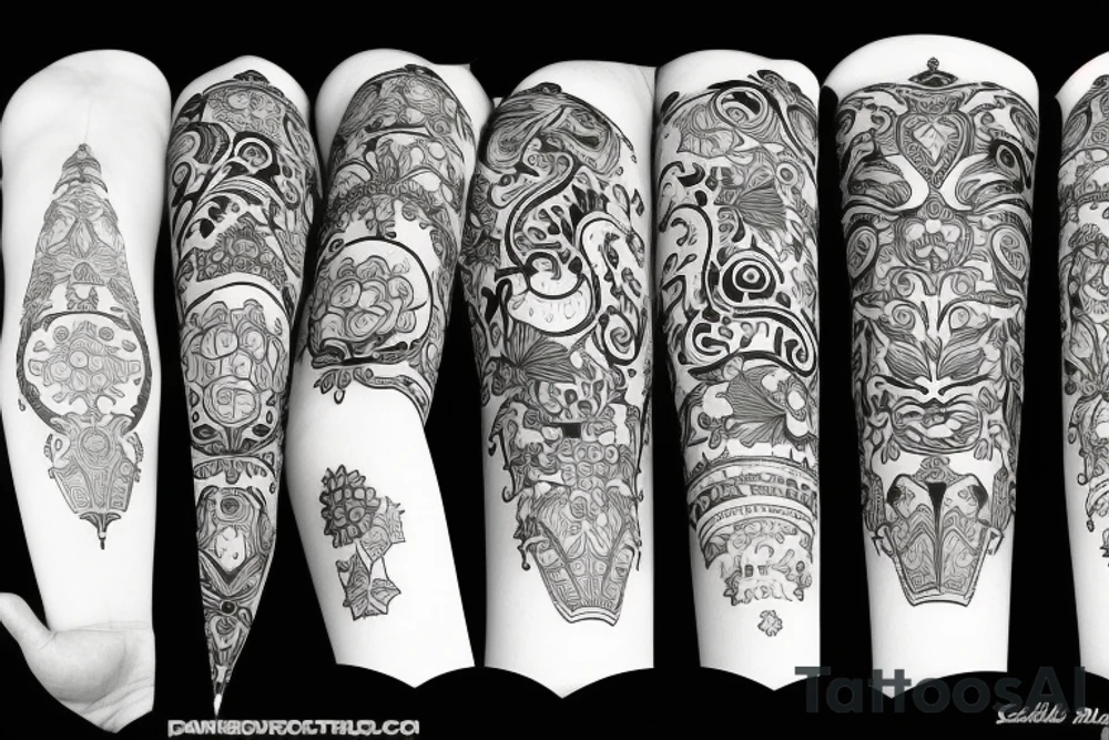 russian style tattoo idea