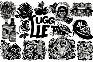 thug life tattoo idea