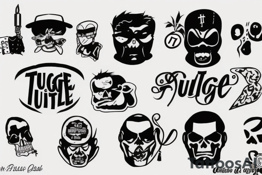 thug life tattoo idea