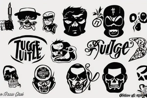 thug life tattoo idea