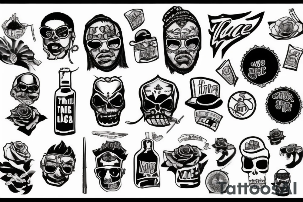 thug life tattoo idea
