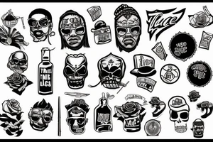 thug life tattoo idea