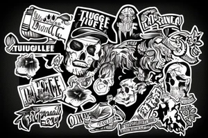 thug life tattoo idea
