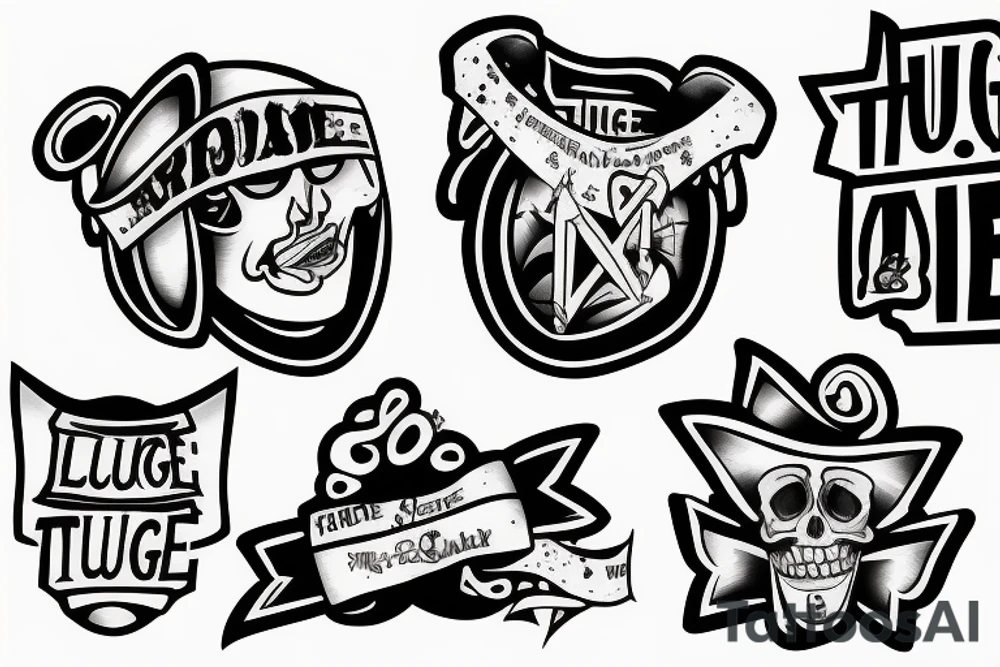 thug life tattoo idea