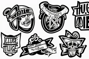 thug life tattoo idea