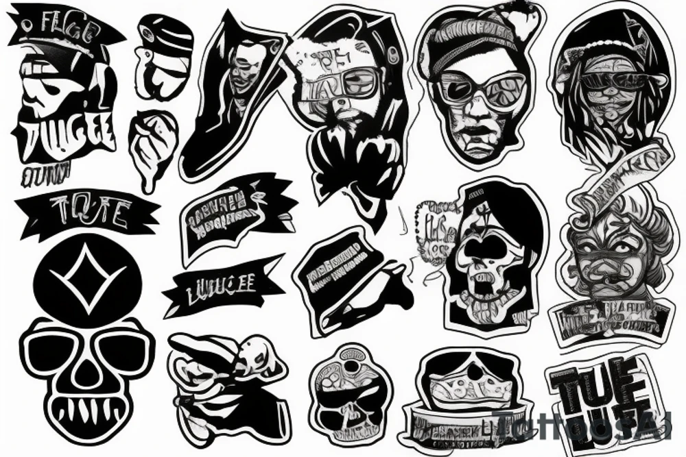 thug life tattoo idea