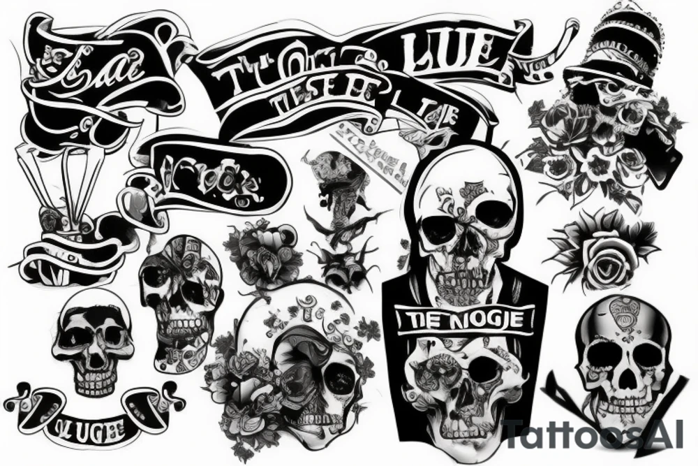 thug life tattoo idea