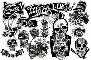 thug life tattoo idea