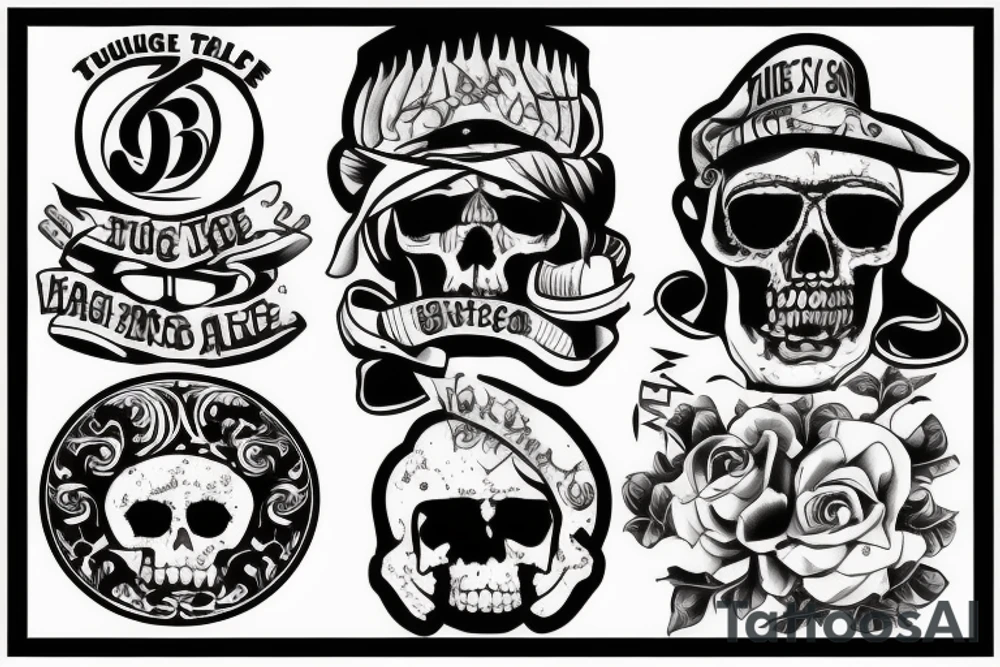 thug life tattoo idea