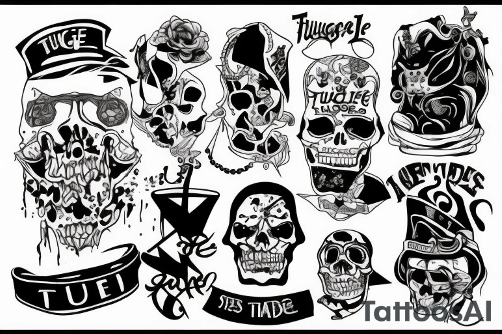 thug life tattoo idea