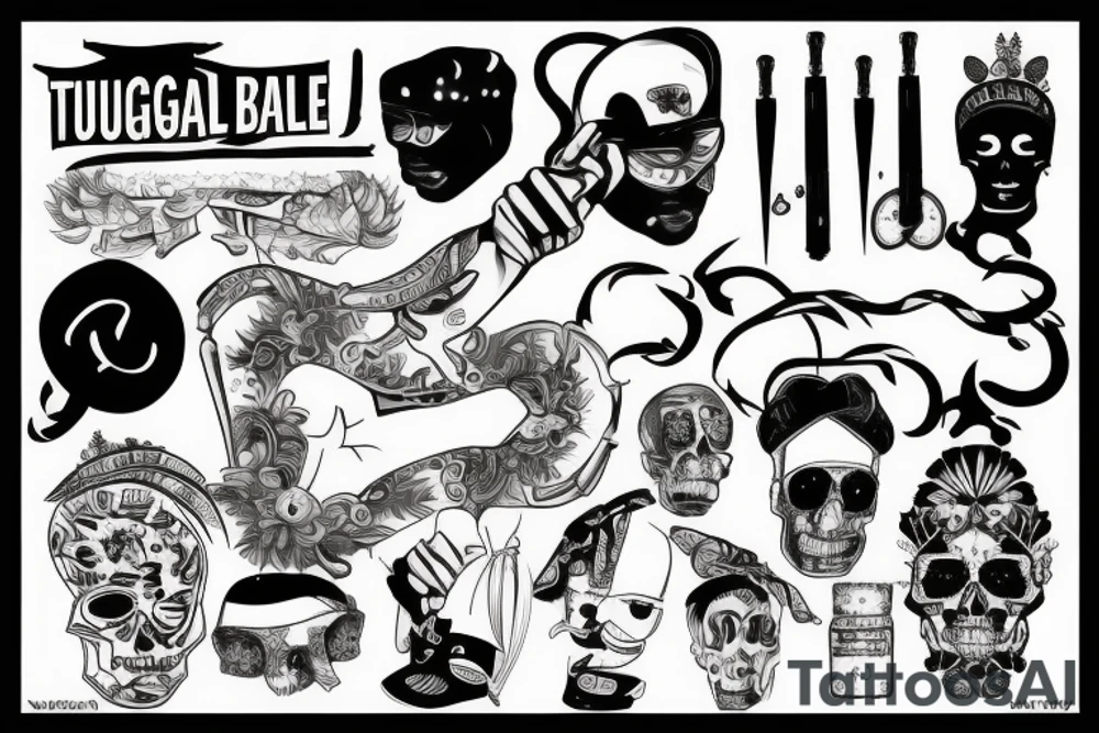 thug life tattoo idea