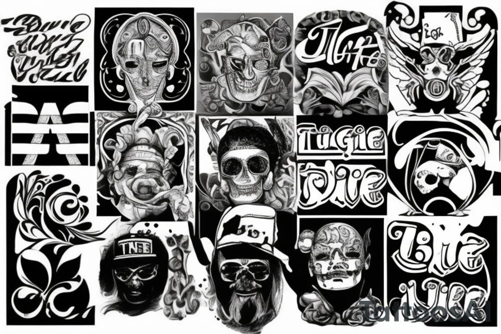 thug life tattoo idea