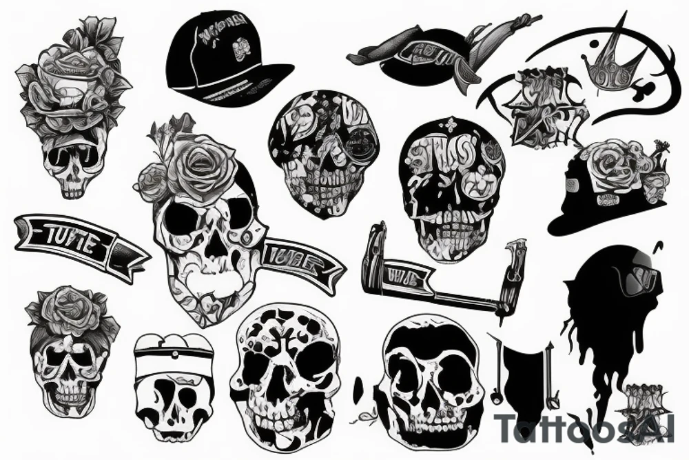 thug life tattoo idea