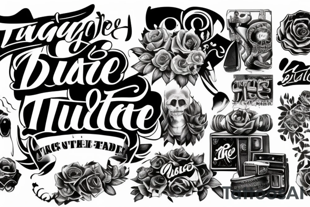 thug life tattoo idea