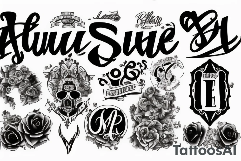 thug life tattoo idea