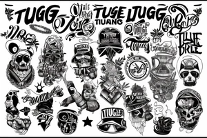 "thug life" tattoo idea