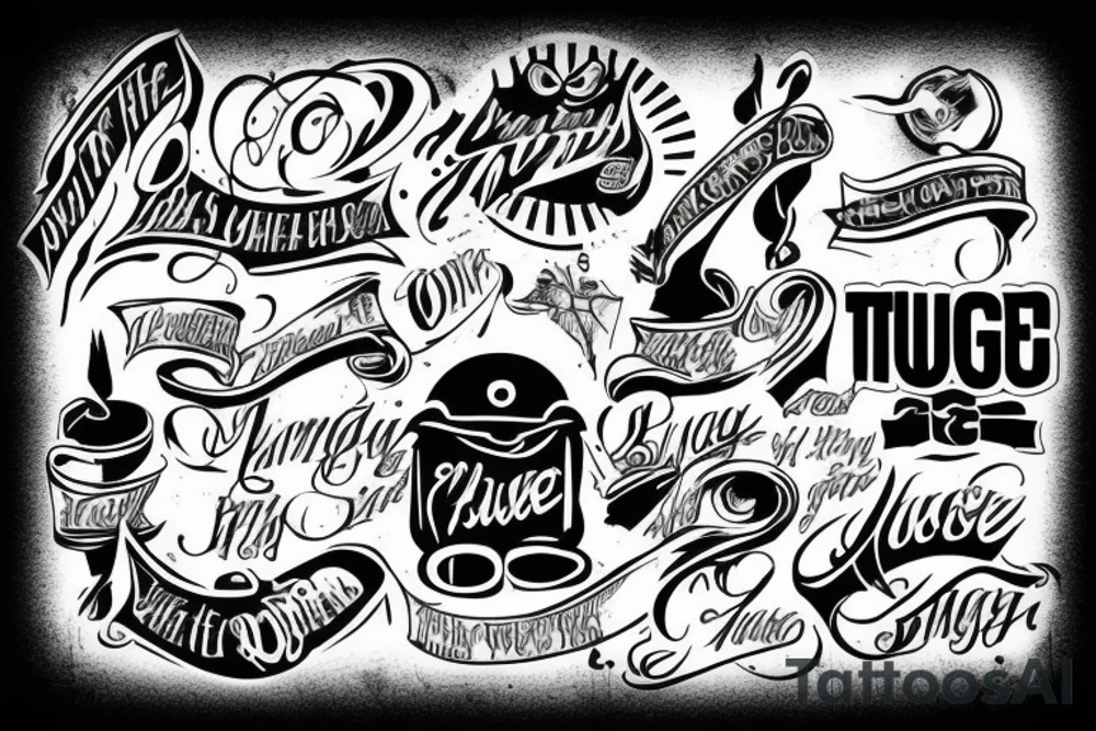 thug life tattoo idea
