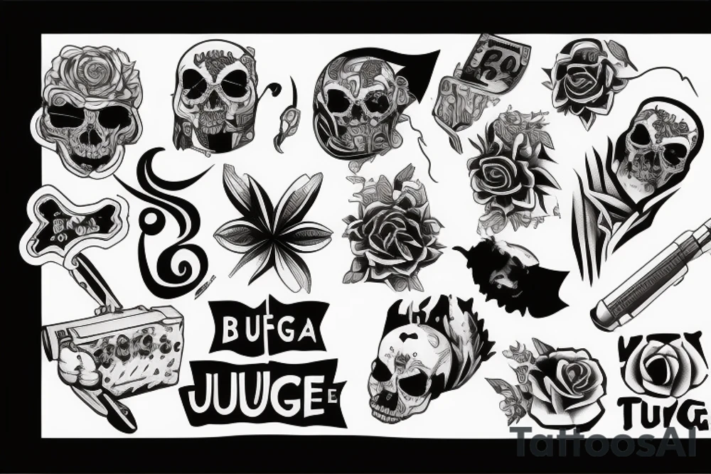 thug life tattoo idea