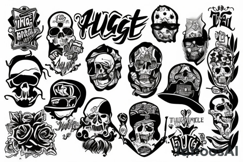 thug life tattoo idea