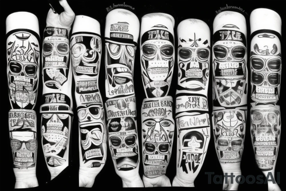 thug life tattoo idea