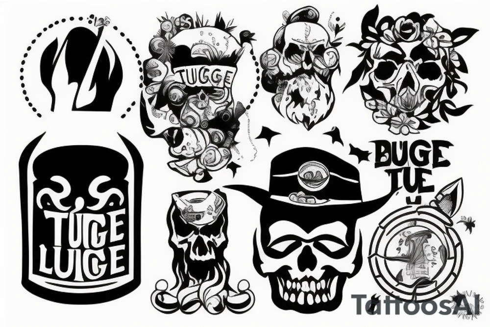 thug life tattoo idea