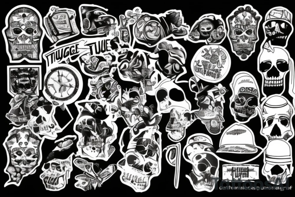 thug life tattoo idea