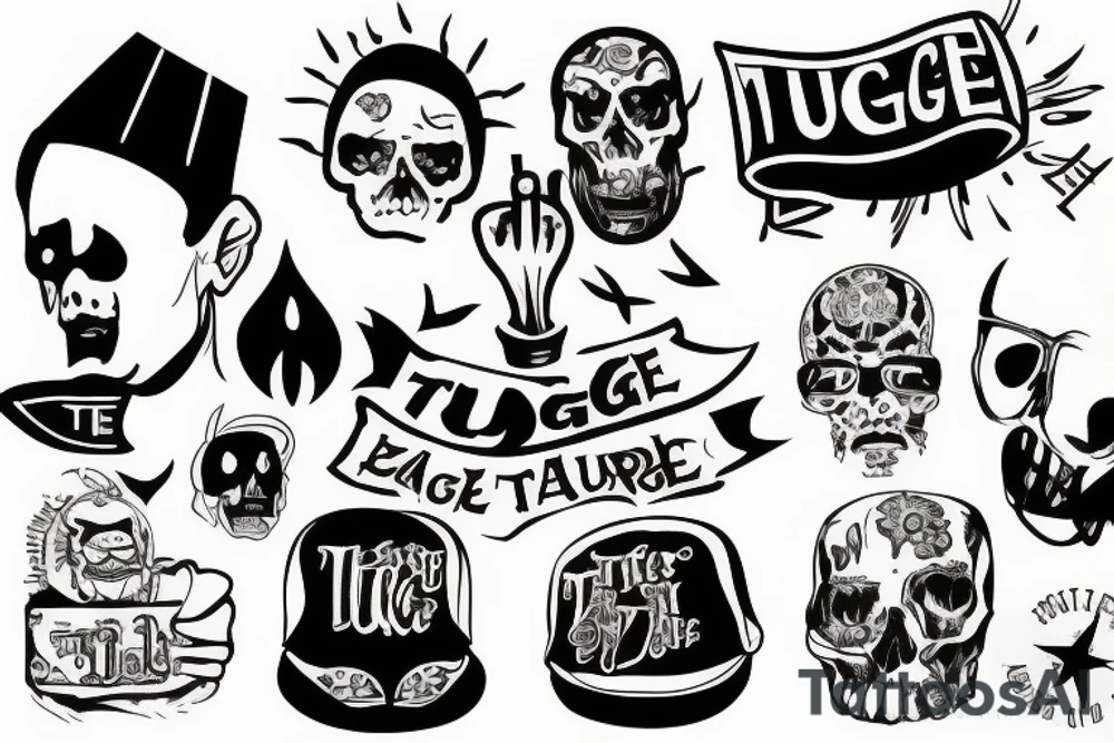 thug life tattoo idea