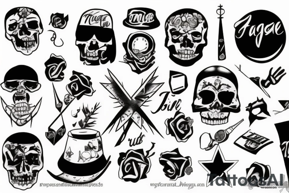 thug life tattoo idea