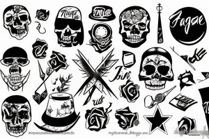 thug life tattoo idea