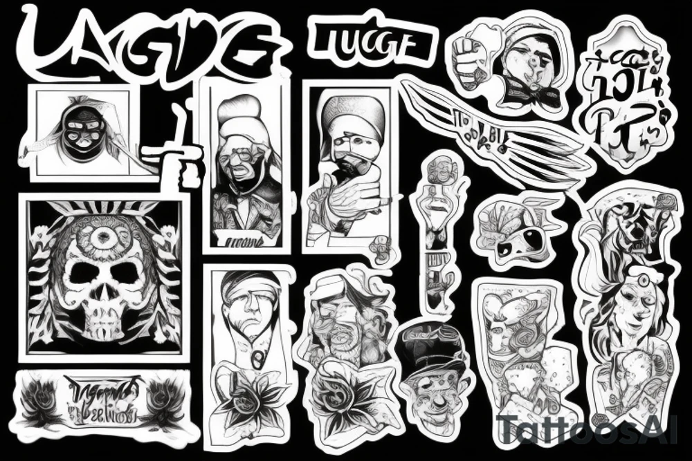 thug life tattoo idea