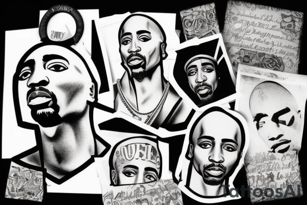 tupac shakur tattoo idea