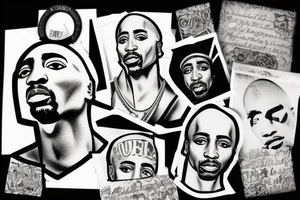 tupac shakur tattoo idea