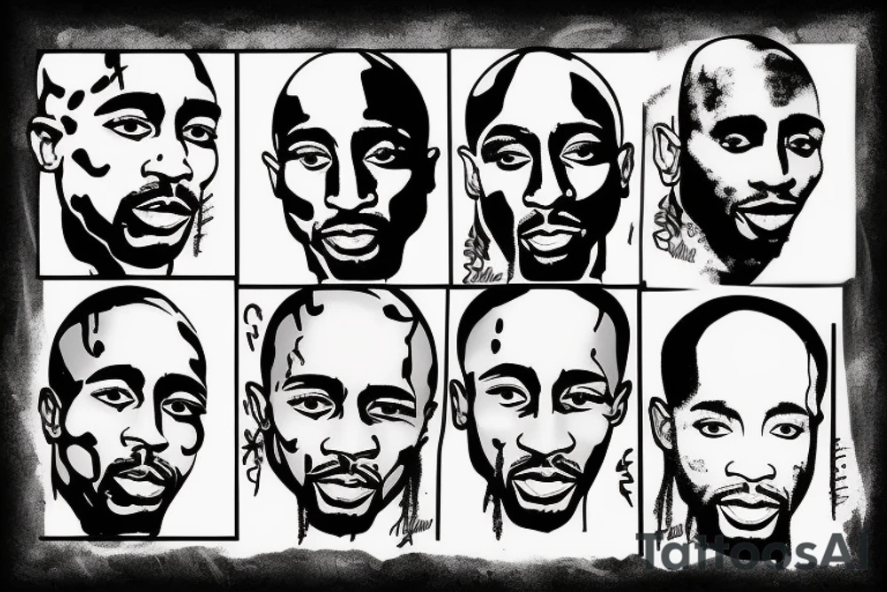 tupac shakur tattoo idea
