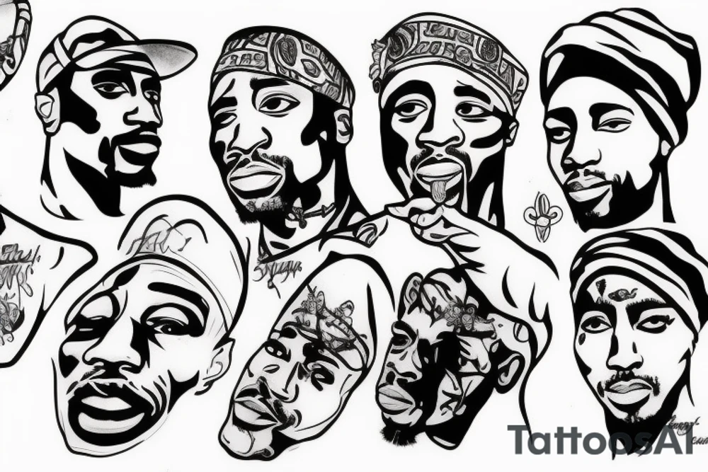 tupac shakur tattoo idea