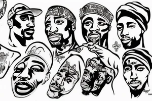 tupac shakur tattoo idea